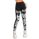 Women's Skull and Floral Print Leggings