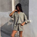 Chic Women's Polo Dress with Stylish 3/4 Sleeves