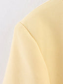Chic Women's Short Blazer with Button Accents
