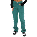 Women's Relaxed Fit Cargo Pants with High Pockets