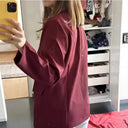 Chic Double-Breasted Blazer Jacket for Women