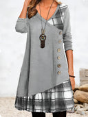 Layered V-Neck Dress for Every Occasion