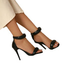 Women's Elegant High Heel Sandals with Smooth Straps and Modern Design by Heidi-Mode