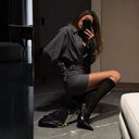 Stylish Striped Shirt Dress for Women