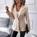 Textured Women's Blazer with Chic Accents