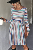 Stylish Striped Women's Dress for Everyday Wear