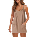 Chic Women's Nightgown with Convenient Pockets