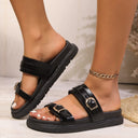 Ladies Comfortable Strap Sandals with Fashionable Buckle Design by Heidi-Mode