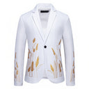 Artistic Floral Pattern Women's Blazer