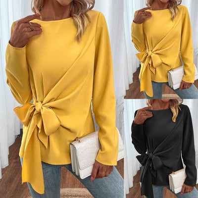 Chic Blouse with Side Knot Design