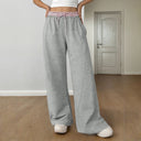 Women's Wide Leg Leisure Pants with Elastic Waist