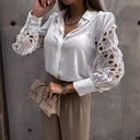 Artistic Lace Sleeve Women's Blouse