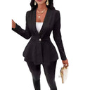 Stylish Women's Blazer Jacket with Textured Design