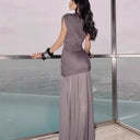 Chic Ruffled Evening Dress for Women