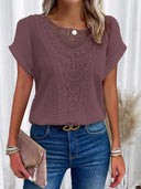 Chic Lace T-Shirt with Fashionable Accents