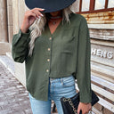 Chic Women's Blouse with Button Placket