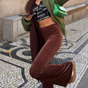 High-Waisted Flared Trousers for Women