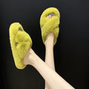 Women's Cozy Fluffy Slippers with Unique Straps