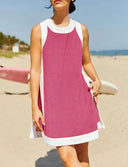 Stylish Women's Beach Dress with Trendy Trims
