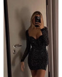 Women's Shimmering Evening Dress with Alluring Design