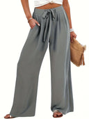 Chic Palazzo Pants for Women with Side Pockets