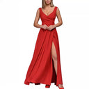 Women's Chic Maxi Dress with Wrap Design