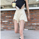 Trendy Destroyed Women's Jean Shorts