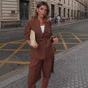 Chic Women's Blazer with Belt