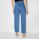 Chic Women's Jeans with Cut-Out Designs and Rhinestone Accents