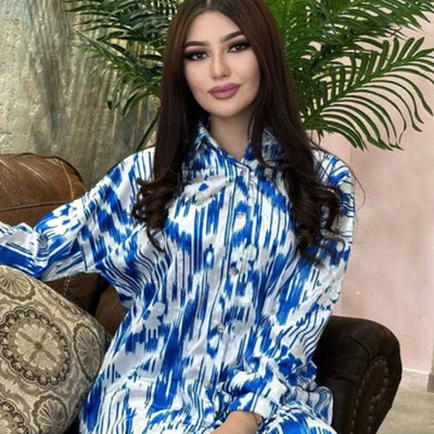 Floral Print Women's Kaftan - Stylish Escape