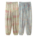 Floral Palazzo Pants for Women with Elastic Waistband