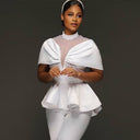 Chic Women's Transparent Blouse with Flowing Hem