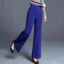 Chic High-Waisted Palazzo Pants with Side Pleats