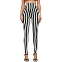 Graphic Stripe High-Waisted Women's Leggings for a Flattering Fit