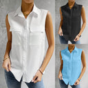 Chic Women's Sleeveless Blouse Top