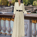 Women's Glittering Evening Dress with Stunning Bodice and Shimmering Skirt