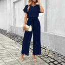 Chic Women's Wide-Leg Jumpsuit with Waist Knot