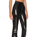 Women's High-Gloss Flared Leggings in Stretchy Fabric