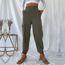 Women's Cargo Pants with Adjustable Waist & Side Pockets