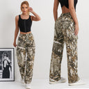 Chic Camouflage Cargo Pants with Side Pockets