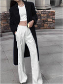 Chic Women's Long Blazer with Sophisticated Design