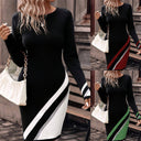 Chic Asymmetrical Knit Dress for Women