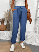 Chic Women's Lounge Pants with Elastic Waistband