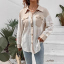Ladies' Lace Detail Blouse with Double Pockets