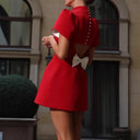 Chic Puff Sleeve Women’s Dress