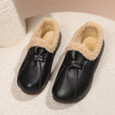 Chic Women's Slippers with Cozy Collar & Grip Sole