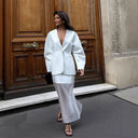 Chic Women's Blazer Jacket with Puff Sleeves