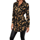 Women's Floral Knot Blouse - Chic Style