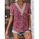 Floral Embroidered Women's Blouse - Chic Style