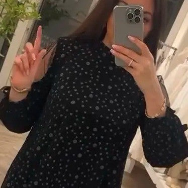 Chic Polka Dot Ruffle Dress for Women